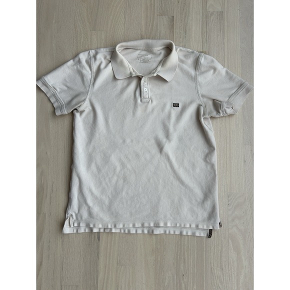 Billy Reid Other - BILLY REID Bone Pima Cotton Polo Shirt Slim Fit Sz Medium Fits Small